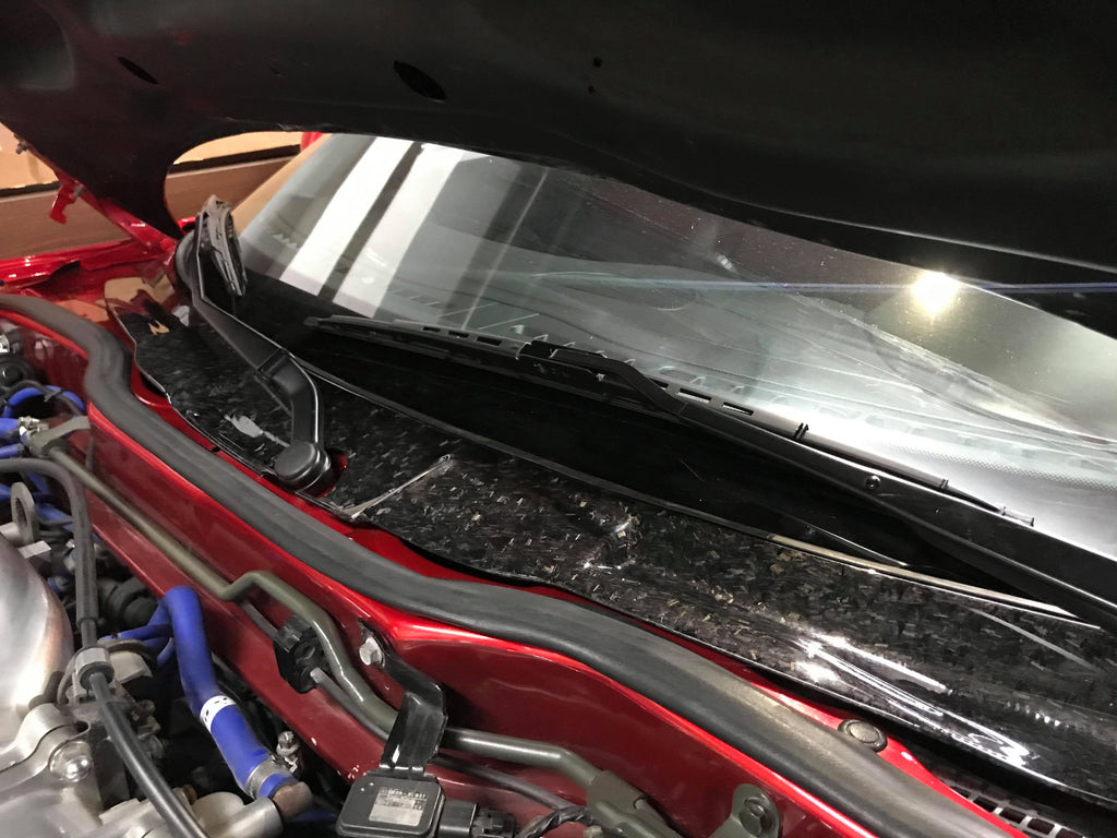 thumbnail image 2 of Mazda Genuine RX-7 FD3S Wiper Cowl Top Cap Cover Set – OEM, 93-02 2 of 4